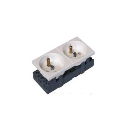 M45 BIAŁY GNIAZDO 2X Z/U 4M