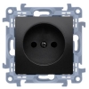 SIMON 10 MODUŁ CZARNY MAT GNIAZDO 1X B/U ZACISKI ŚRUBOWE 16A 250V