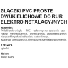 ZPL 22 ZŁĄCZKA SZTYWNA PROSTA FI22 BIAŁY