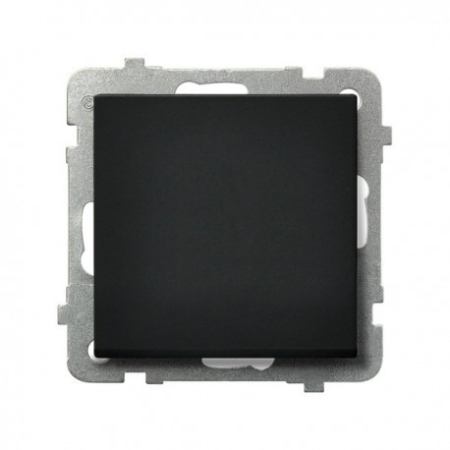 SONATA MODUŁ CZARNY MAT ŁĄCZNIK 1-BIEGUNOWY ZACISKI SPRĘŻYNOWE 16AX 250V