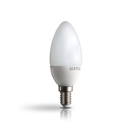 ŻARÓWKA LED ŚWIECZKA 6/42W E14 230V MATOWA 830 WW 3000K 560LM 120ST B35