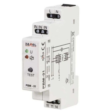 PBM-01 PRZEKAŹNIK IMPULSOWY BISTABILNY 16A 1M 230V AC IP20 EXTA