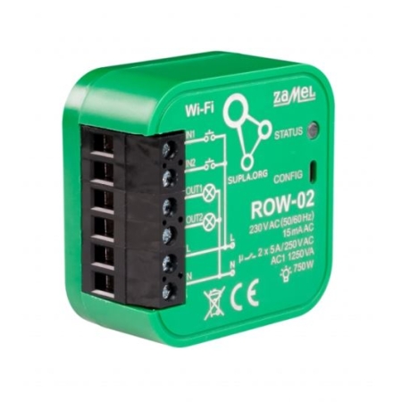 ROW-02 ODBIORNIK WI-FI DOPUSZKOWY 2-KANAŁOWY DWUKIERUNKOWY