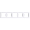 Schneider Electric Asfora, ramka 5-krotna, pozioma, biały, EPH5800521