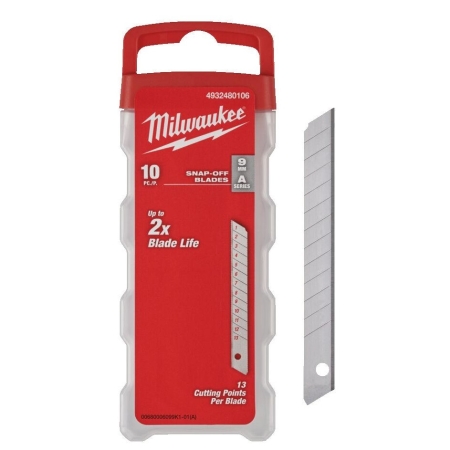 WYMIENNE OSTRZE ŁAMANE 9 MM (10 SZT.)