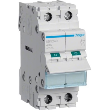 SBN240 ROZŁĄCZNIK IZOLACYJNY 40A 2P 2M 400V AC