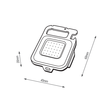 LATARKA WIELOFUNKCYJNA LED COB MINI MAX 4W 400LM 6500K USB-C