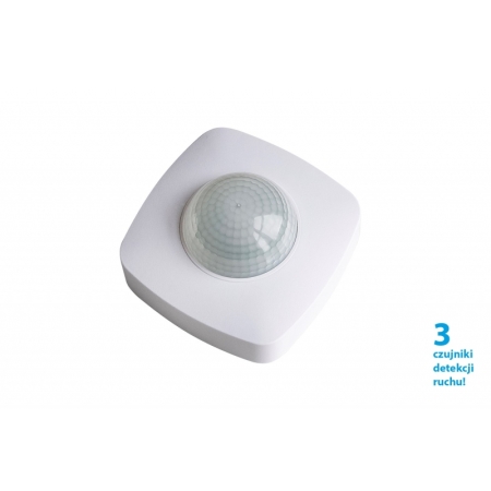 TOMI 3S BIAŁY CZUJNIK RUCHU NT SUFITOWY 360ST 10M 5S-10MIN IP20 230V AC