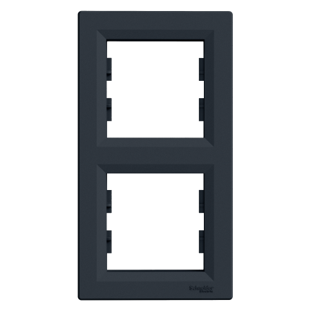 Schneider Electric Asfora, ramka 2-krotna, pionowa, antracyt, EPH5810271