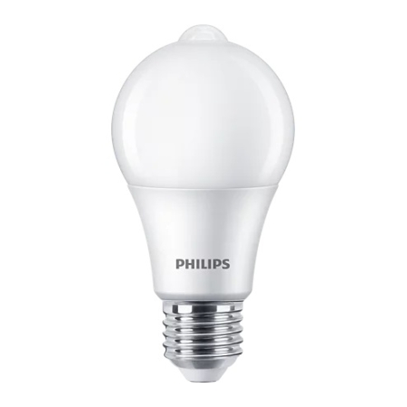 COREPRO ŻARÓWKA LED BULB  8W/ 60W E27 MATOWA 827 WW 2700K 806LM A60 + CZUJNIK RUCHU