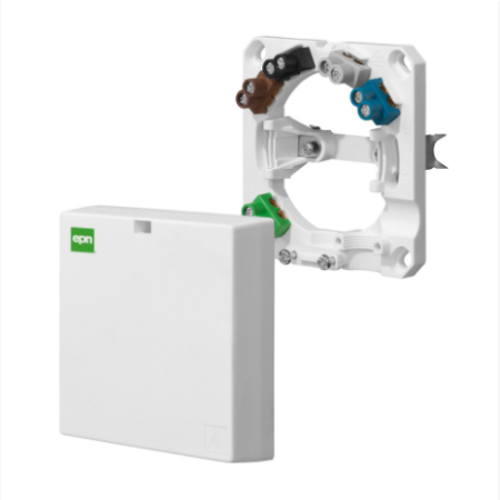 PUSZKA INSTALACYJNA NT 82X82X21 IP44 Z WKŁADEM 5X(2X2.5) BIAŁY DO URZĄDZEŃ AGD