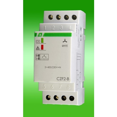 CZF-2B CZUJNIK ZANIKU FAZY 10A 1Z 3X400/230V+N AC Z KONTROLĄ STYCZNIKA