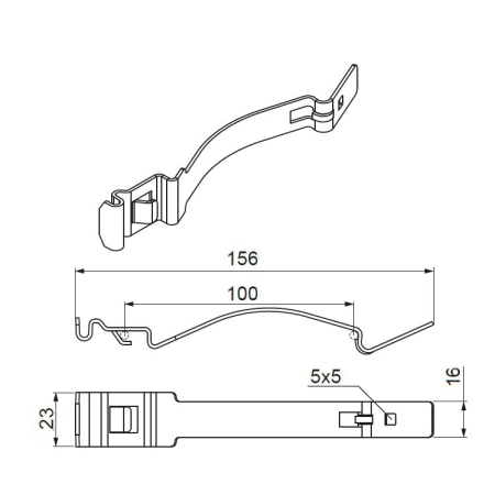 ZLSN1 ŁACZNIK ZATRZASKOWY