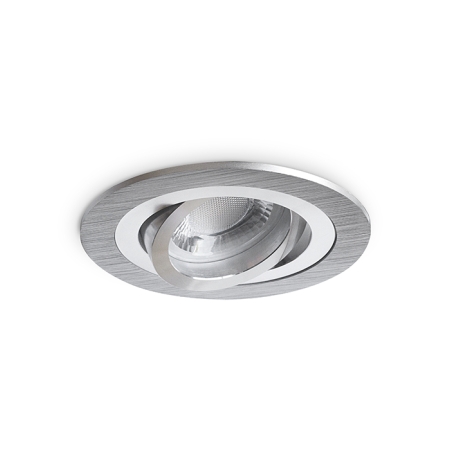 DELTA-O AS ALUMINIUM SZCZOTKOWANE OPRAWA SUFITOWA PT OKRĄGŁA RUCHOMA GU5.3 IP20 ALUMINIUM