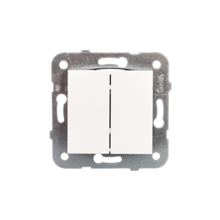 KARRE MODUŁ BIAŁY ŁĄCZNIK SERYJNY 2X ZACISKI ŚRUBOWE 16A 250V