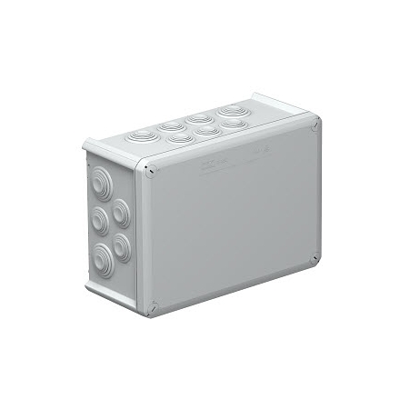 T350 PUSZKA INSTALACYJNA NT 201X285X120 POKRYWA PEŁNA IP66 IK05 JASNOSZARY T-SERIA