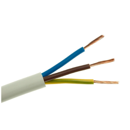 H05VV-F OWY 3X 2.5 ŻO BIAŁY PRZEWÓD OKRĄGŁY 300/500V KL.5 DO ODBIORNIKÓW RUCHOMYCH