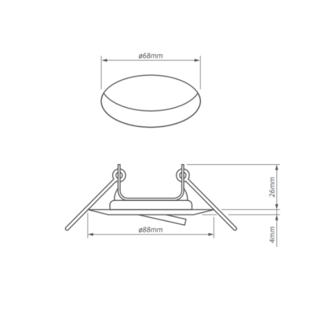 ASTRA-R C/M CHROM MAT OPRAWA SUFITOWA PT OKRĄGŁA RUCHOMA GU5.3 IP20 STAL