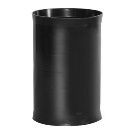 QZK 75 ZŁĄCZKA FI75 DO RUR OSŁONOWYCH KARBOWANYCH CZARNY