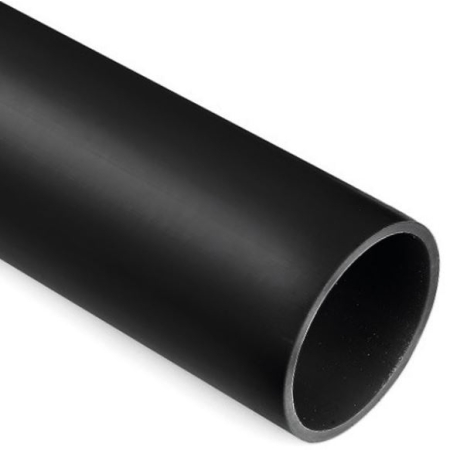 QRG UV EKO 110-6 CZARNY RURA OSŁONOWA GŁADKA PRZESTRZENIE OTWARTE Z KIELICHEM HDPE-UV FI110/90 750N