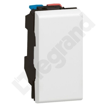 M45 BIAŁY ŁĄCZNIK 1M 1-BIEGUNOWY ZACISKI SPRĘŻYNOWE 10AX 250V