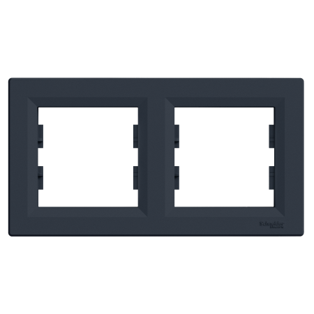 Schneider Electric Asfora, ramka 2-krotna, pozioma, antracyt, EPH5800271
