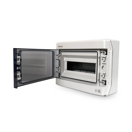 ROZDZIELNIA NATYNKOWA RN 1X8P 400V AC 1500V DC KL. II N+PE TH35 IP65 IK07 DRZWICZKI DWUSTRONNE