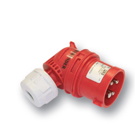 GNIAZDO SIŁOWE TABLICOWE  32/5 SKOŚNE IP44 400V 87X97