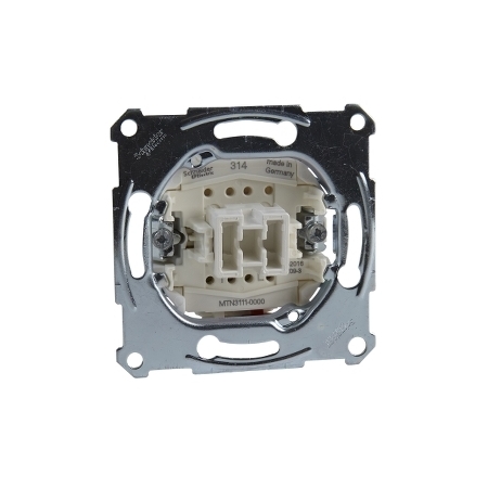 Schneider Electric Merten, mechanizm łącznika pojedynczego, zacisk bezśrubowy, 250V AC 10A, MTN3111-0000