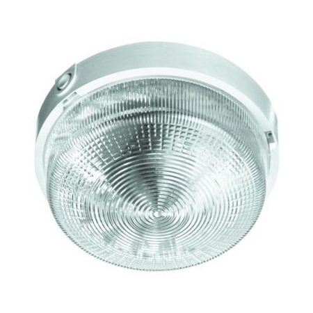 RONDO BIAŁY PRISMATIC OPRAWA KANAŁOWA 1X E27/ 100W IP44 IK07 TWORZYWO
