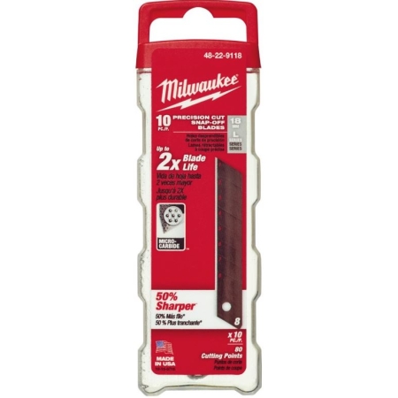 WYMIENNE OSTRZE ŁAMANE 18 MM (10 SZT.)