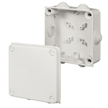 PK-4 PUSZKA INSTALACYJNA NT 135X135X64 IP55 6 DŁAWIKÓW BIAŁY EP-LUX