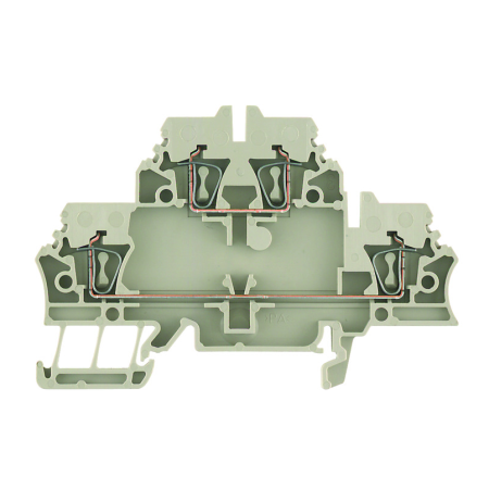 ZDK  2.5 ZŁĄCZKA PRZELOTOWA SPRĘŻYNOWA 2-PIĘTROWA SZARY