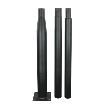 SŁUP OŚWIETLENIOWY SKŁADANY 3M 160X160MM FI60MM CZARNY