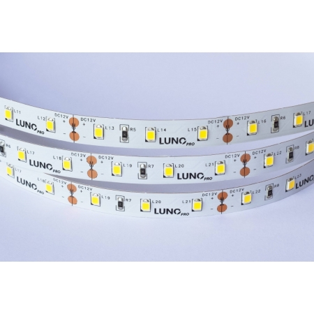 TAŚMA LED Z DIODAMI SAMSUNG 4.8W/1M 5M 10MM 12V DC IP54 ŚCIEMN. 830 WW 3000K CRI85+ 60XLED/1M 120ST