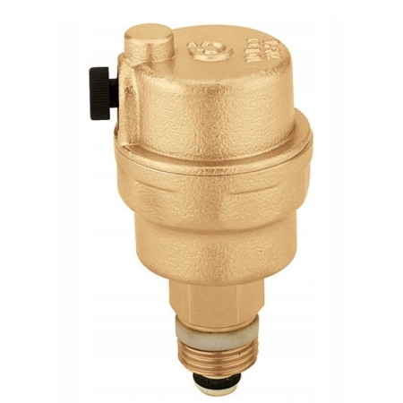 ODPOWIETRZNIK AUTOMATYCZNY Z ZAWOREM STOPOWYM. UPUST POZIOMY 3/8" X 1/2" ROBOCAL