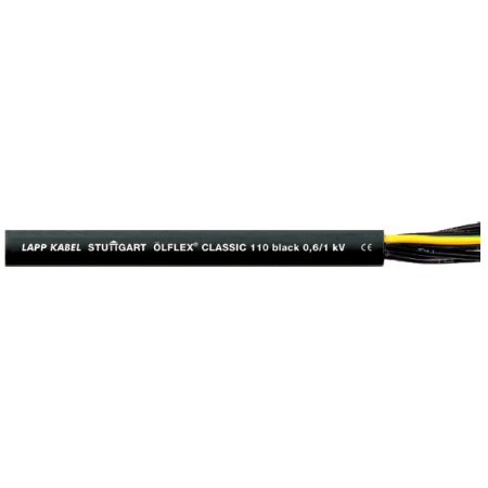 OLFLEX CLASSIC 110 BLACK  3X  1.5 ŻO CZARNY KABEL STEROWNICZY 0.6/1KV KL.5 NUMER BĘBEN