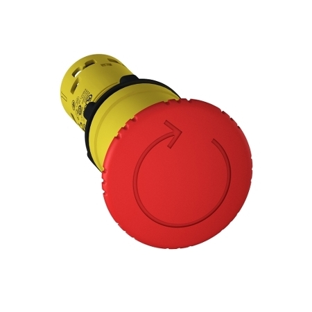 Schneider Electric Harmony XB7 Przycisk grzybkowy czerwony, XB7NS8445