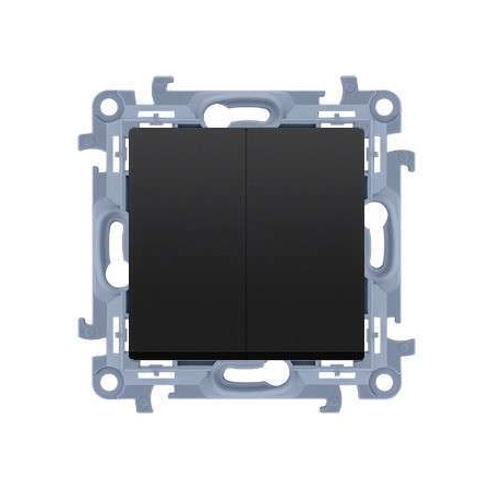 SIMON 10 MODUŁ CZARNY MAT ŁĄCZNIK SERYJNY SAMOZACISKI 10AX 250 V