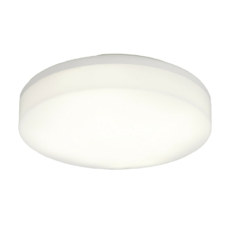 GAMMA BASIC BIAŁY OPRAWA PLAFON LED OKRĄGŁY 10W NW 4000K 1240LM IP54 IK10 FI280 PC/PP+ CZUJNIK RUCHU