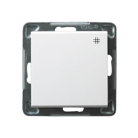 SONATA MODUŁ BIAŁY ŁĄCZNIK KRZYŻOWY ZACISKI SPRĘŻYNOWE 16AX 250V