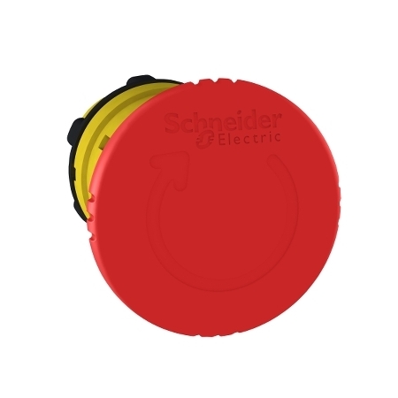 Schneider Electric Harmony XB5 Głowka przycisku grzybkowego z mechnizmem zatrzaskowym Ø40 czerwona plastikowa, ZB5AS844