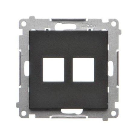 SIMON 55 MODUŁ CZARNY MAT PŁYTKA DO GNIAZD 2X UAE KEYSTONE PŁASKA