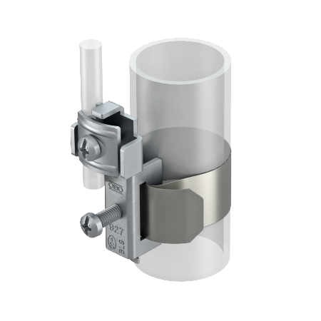 927 2 OBEJMA TAŚMOWA UZIEMIAJĄCA 3/8-4 "