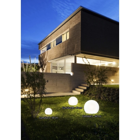 CUMULUS L BIAŁY OPRAWA PRZENOŚNA OGRODOWA KULA 1X E27/ 60W IP44 TWORZYWO PE