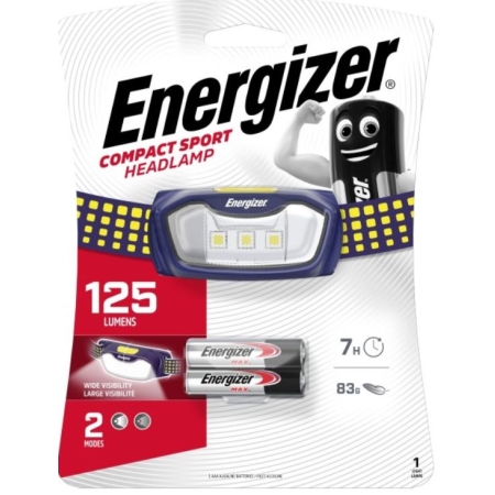 LATARKA CZOŁOWA LED COMPACT SPORT 125LM 2X AA GRANATOWY