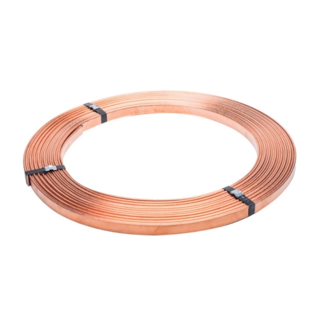 BEDNARKA ODGROMOWA MIEDZIOWANA FE/CU 30x4 KRĄŻKI PO OK.25M ~25KG