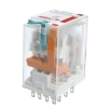 R4N-2014-23-5024-WTL PRZEKAŹNIK PRZEMYSŁOWY 6A 4P 24V AC WTYKOWY + WSKAŹNIK, PRZYCISK, LED