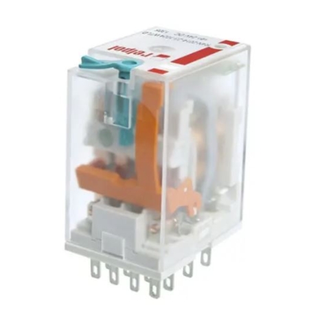 R4N-2014-23-5024-WTL PRZEKAŹNIK PRZEMYSŁOWY 6A 4P 24V AC WTYKOWY + WSKAŹNIK, PRZYCISK, LED