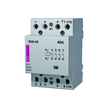 R 40-40 STYCZNIK MODUŁOWY 40A 4P 4Z 3M 230V AC ETICON